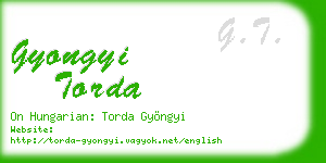 gyongyi torda business card