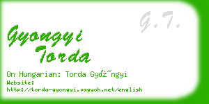 gyongyi torda business card